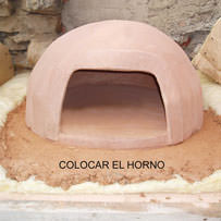 Colocar el horno de barro