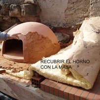 Recubrir el horno con masa