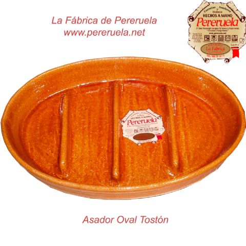 Cazuela de barro ovalada grande - Artesanía Roca