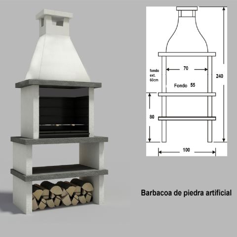Barbacoa Blanca. Sencilla