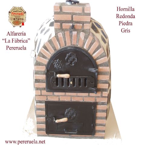 HORNILLA REDONDA PIEDRA GRIS