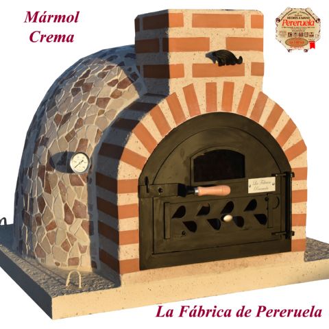 Horno  Montado MARMOL CREMA