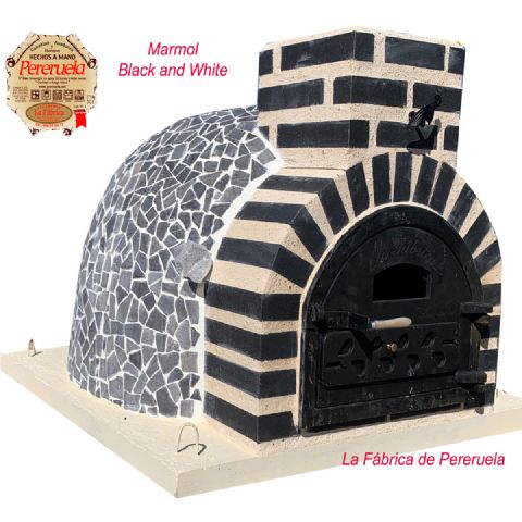 HORNO MARMOL BLACK AND WHITE