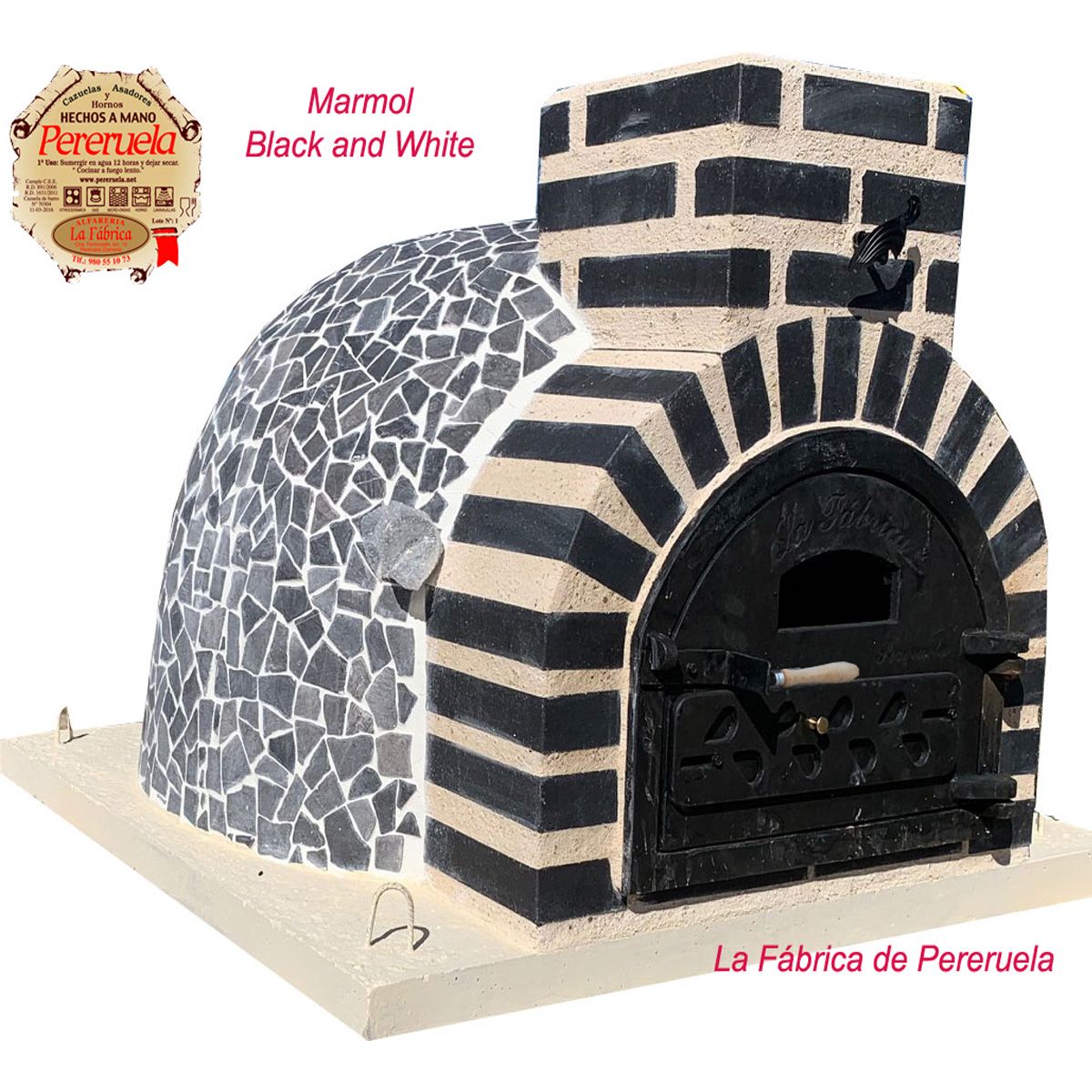 HORNO MARMOL BLACK AND WHITE