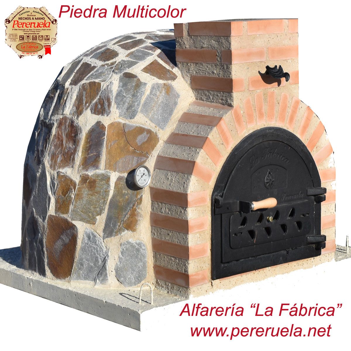 HORNO MONTADO PIEDRA MULTICOLOR