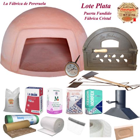 LOTE PLATA. HORNO DE LEÑA.