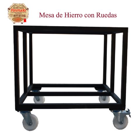 Mesa de Hierro con Ruedas