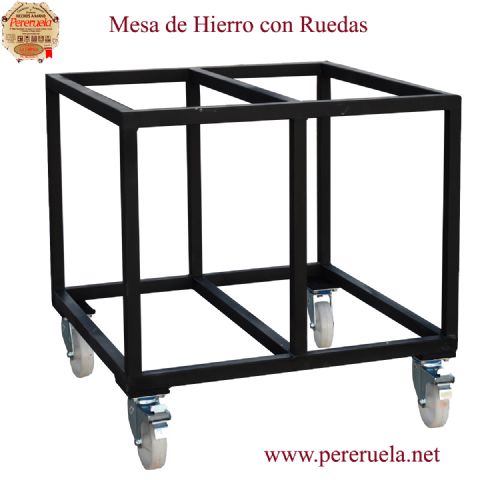 Mesa de Hierro con Ruedas