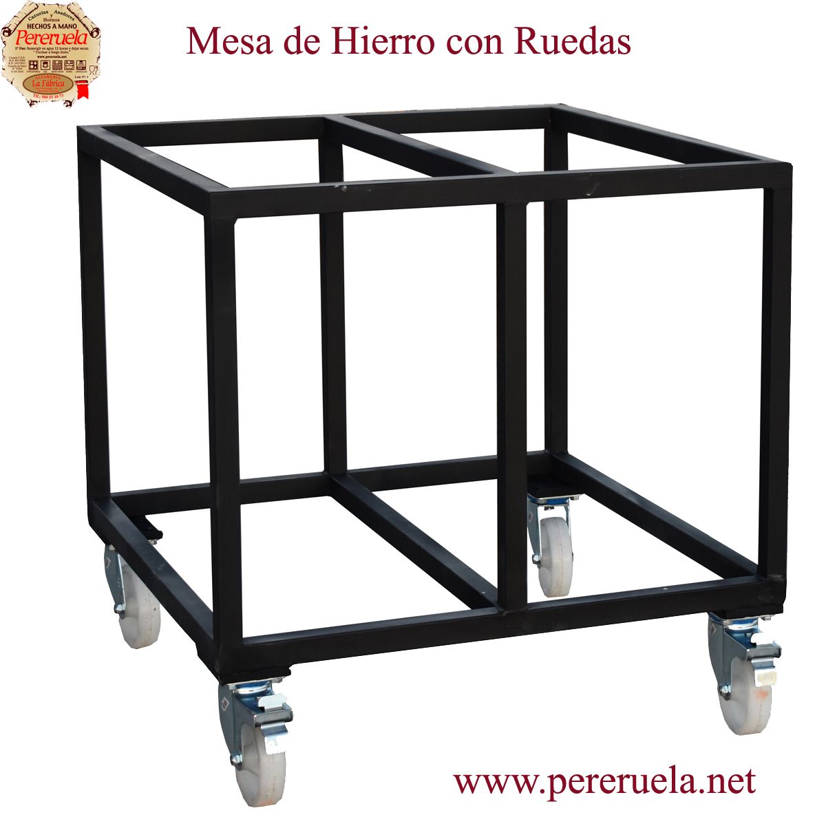 Mesa de Hierro con Ruedas