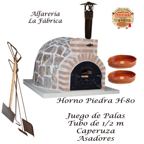 OFERTA. HORNO PIEDRA. H-80. ACCESORIOS