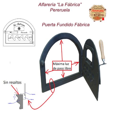 PUERTA HIERRO FUNDIDO FABRICA