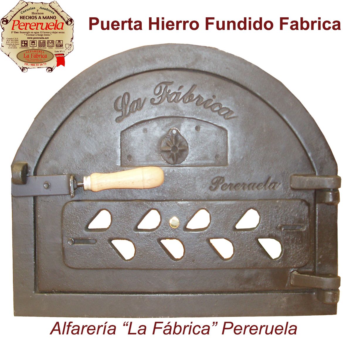 Puerta horno hierro